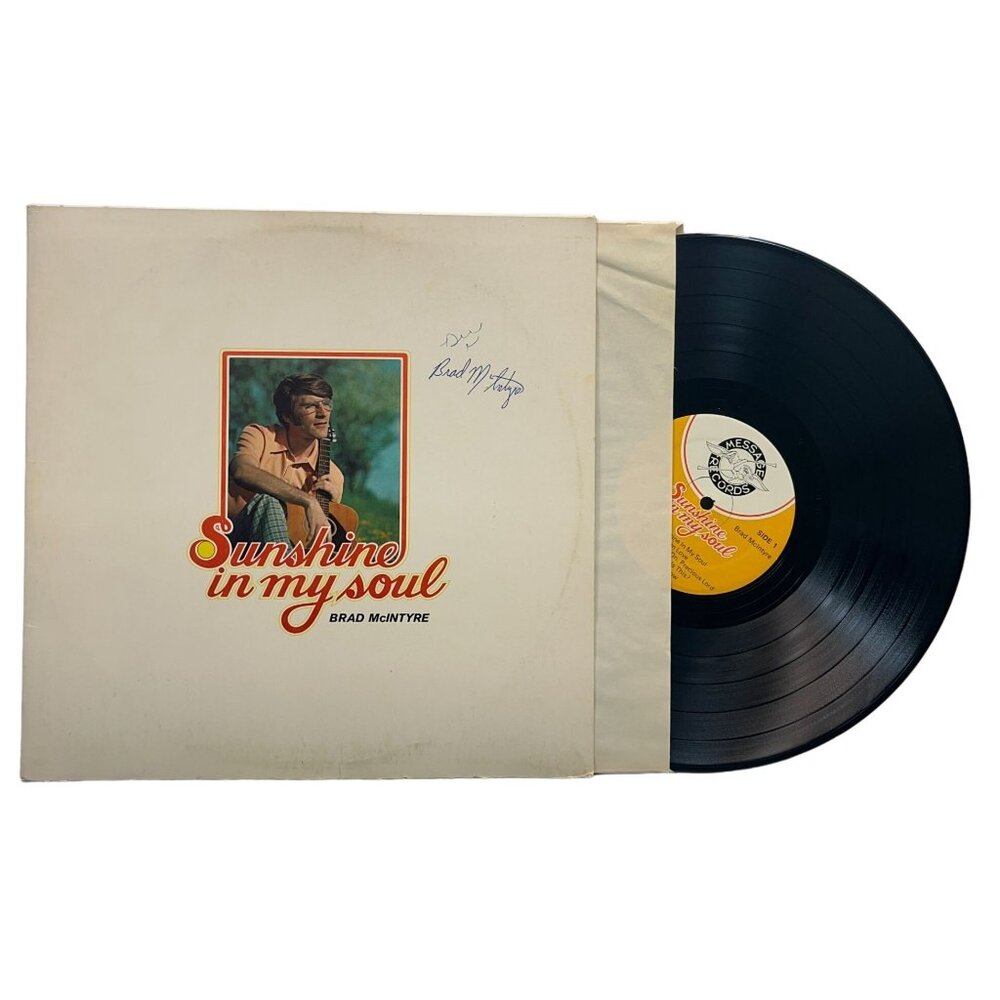 Brad McIntyre Sunshine in My Soul Vinyl LP SIGNED Christian Gospel 1976